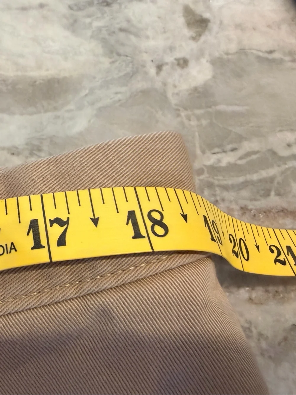 IZOD Saltwater Chino Pants Mens 38x30 Khaki Classic Fit 100% Cotton